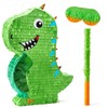 JOYIN Dinosaur Pinata with Plastic Bat and Paper Blindfold15.5H X