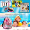 Risefit Waterproof Drawstring Backpack, Swimming Travelling Shopping Gym Bag Nylon