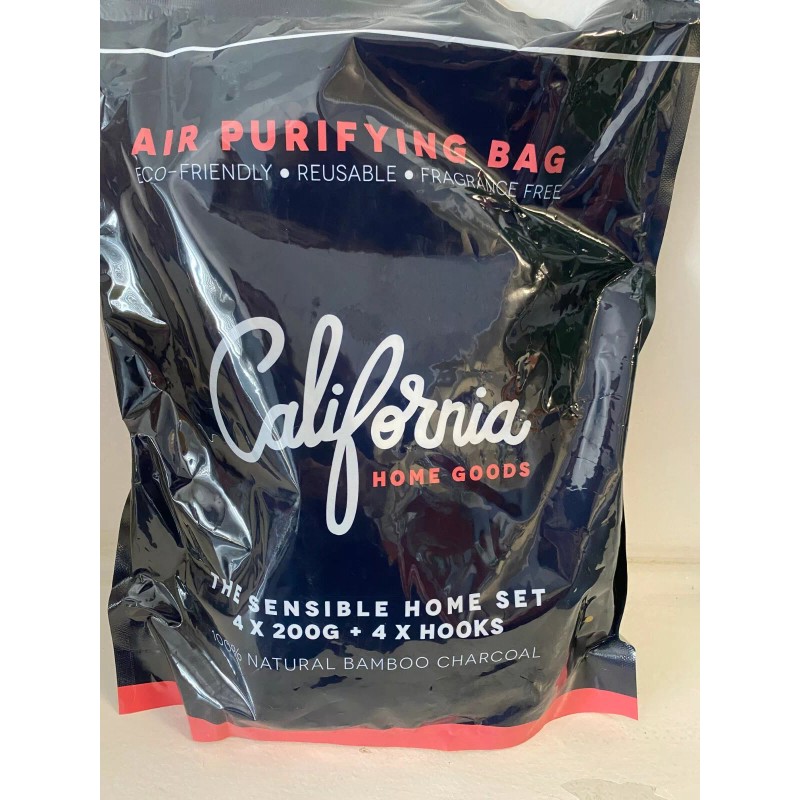 California Home Goods BAMBOO CHARCOAL AIR PURIFYING BAGS 4-200G &