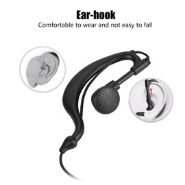 Oumij Auriculares Walkie Talkie Cómodos y duraderos no fáciles de Perder Transmisión de señal Estable, Sonido nítido y Seguridad Oculta para policías, Personal de Ritual, Guardias de Seguridad de