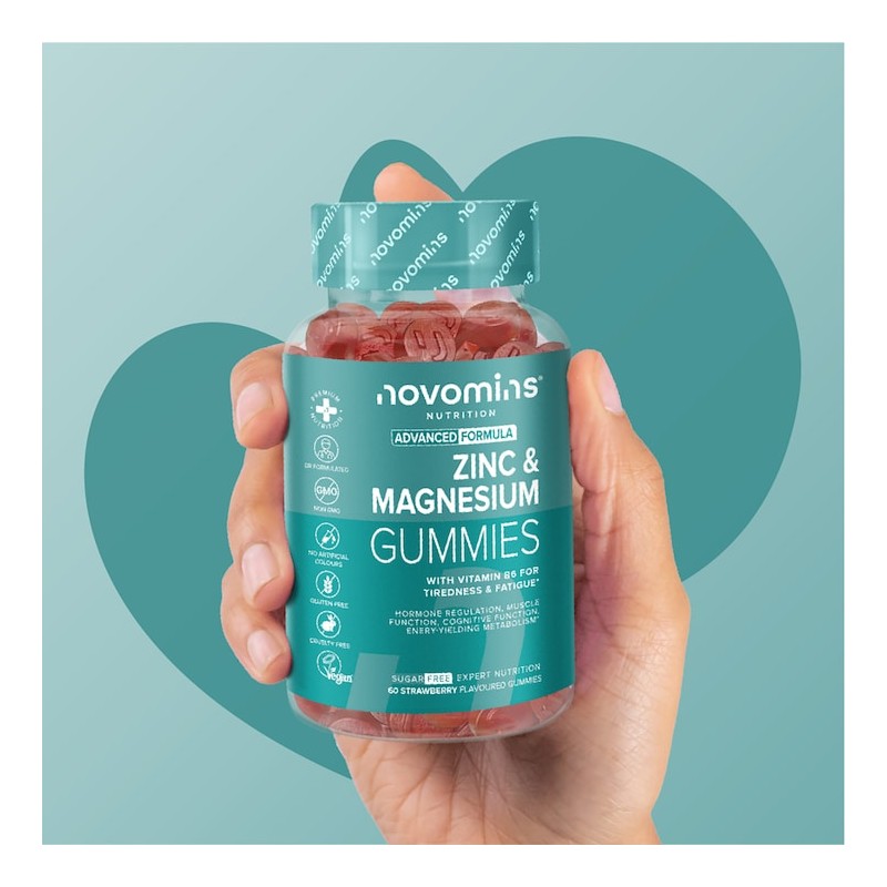 Novomins Zinc, Magnesium & Vitamin B6 60 Gummies