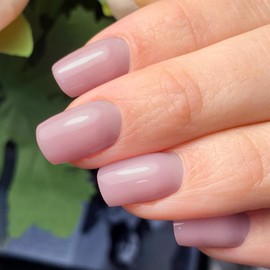 LoveOurHome 240pc Square Press on Nails Short Fake Nails Nude Glue on Nail Short Acrylic Nails Press ons Nail Tips Full Cover False Nail Square Artificial Fingernail & Adhesive Tabs for Women Girls