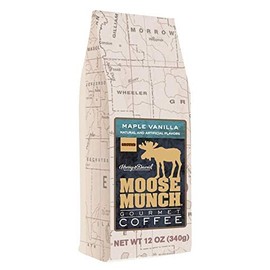 Moose Munch Gourmet Ground Coffee by Harry & David, 2/12 oz bags (Maple Vanilla)