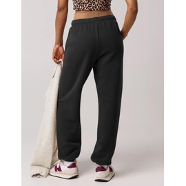 HeSaYep Women's Sweatpants Baggy High Waist Drawstring Casual Loose Sweatpants Cinch Bottom Comfy Lounge Sweat Pants with Pockets Black XXL