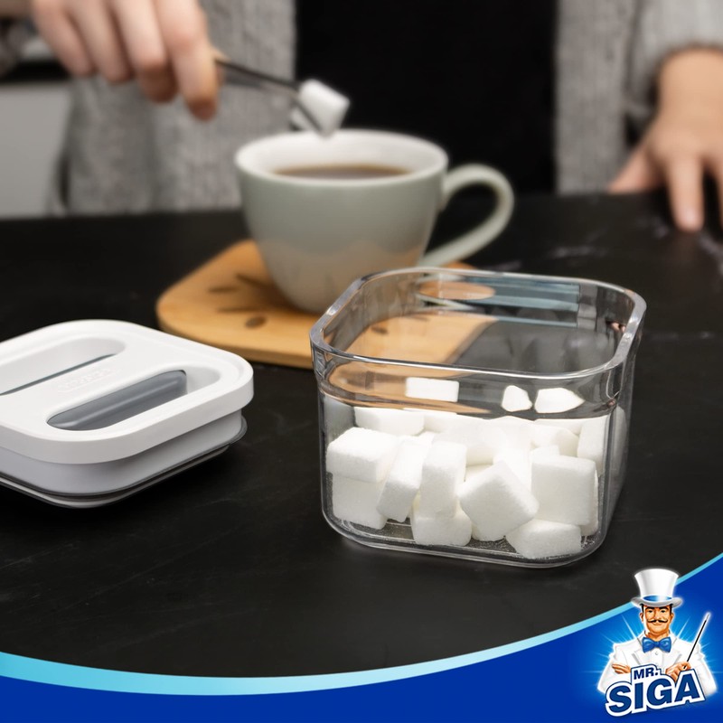 MR.SIGA 8 Piece Airtight Food Storage Container Set, BPA Free