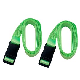 WIZ'A WZ-ND20G One-Touch Load Tightening Belt, 1.0 inches (25 mm) x 6.6 ft (2 m), Pack of 2, Green