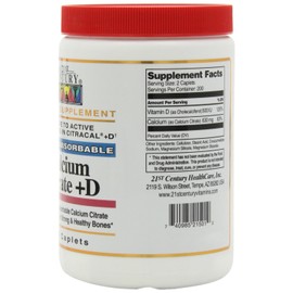 21st Century Vitamins Calcium Citrate + Vitamin D Caps