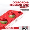 ARROW 6.3-Inch Torpedo Level, Magnetic Leveler with 0°/30°/45°/90° Bubbles, Top-view
