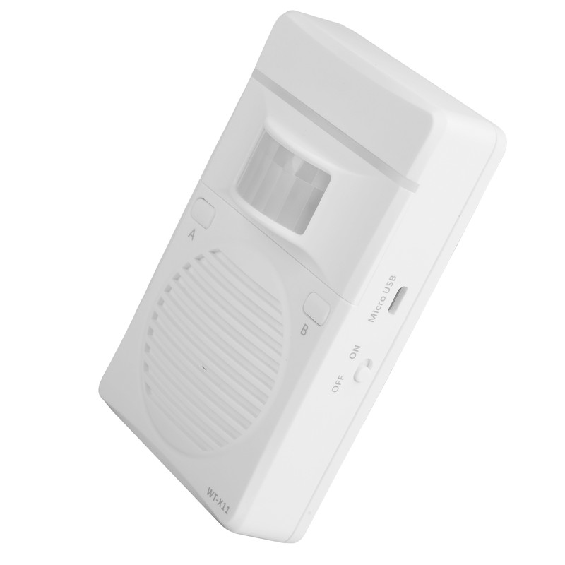 WT‑X11 Rechargeable Sensor Detector Voice Reminder Doorbell Sound Speaker 110‑240V