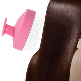 Harilla Kopfhaut-Massage-Shampoo-Bürste, Haarwäscher, langlebig, für Damen und Herren, Kopfhautbürste, floriierter Duschkamm für glattes, nasses, langes Haar
