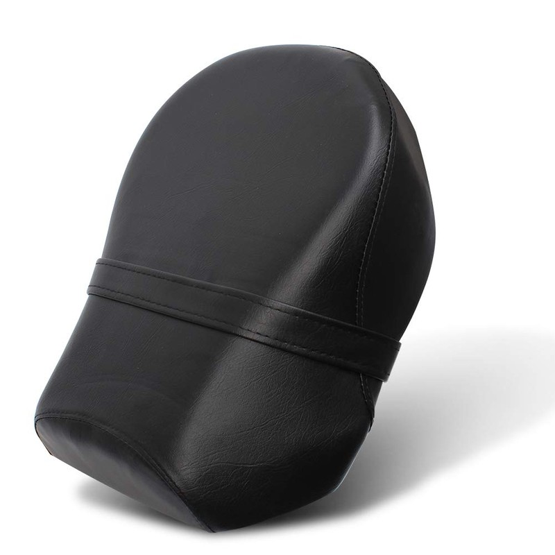 HIYOYO Motorcycle Rear Pillion Passenger Seat Pad with Belt For