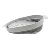 SAMMART 3L Over The Sink Oval Colander (Grey, 1)