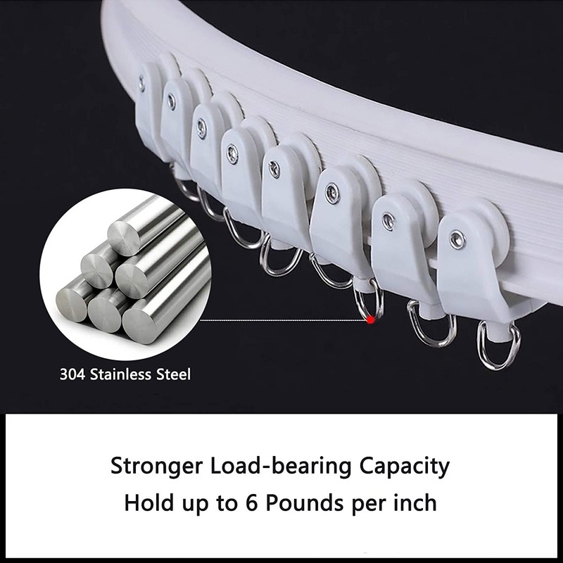 Curtain Track Roller Hooks Accessories Plastic Wheeled Roller Runner Windows