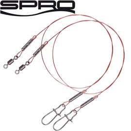 Spro Pike Fighter Wire Leader 1 x 7-2 Steel Leader for Pike Fishing Leader for Pike Spinning Fishing Steel Leader Length / Load Capacity: 30 cm - 13.6 kg