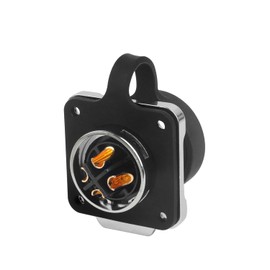 CNLINKO LP20 Reverse Mount 4-Pin Waterproof Circular Electrical Connector, IP68 Female Plug Male Socket for Automotive Machinery Applications Quick Connect Aviation Connector (Plastic Plug)