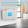 Fold-Down Baby Changing Diaper Station - Horizontal Wall Mounted, Sturdy