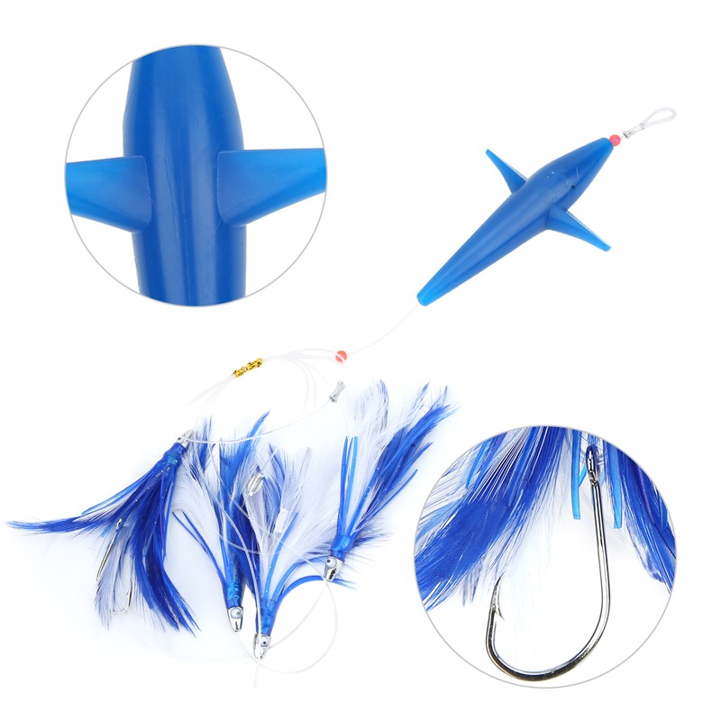 Schwertfisch Feather Tuna Artificial Fishing Lure Tease Accessories for Large