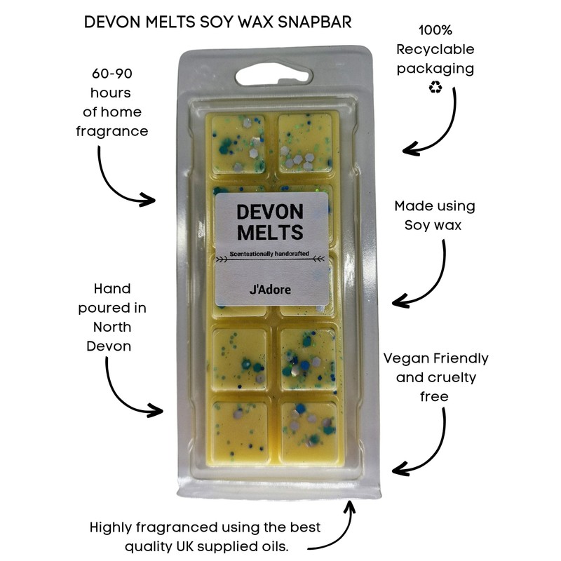 Devon Melts - J'adora - Highly Scented 100% Soy Wax