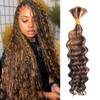 Highlights Braiding Hair Real Hair P4/30 Ombre Deep Water Wave