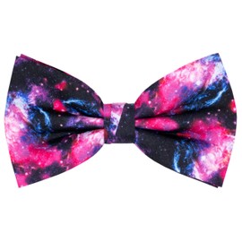 JMEETY Pre-Tied Men's Bow Ties,Adjustable Colorful Pattern Bowties For Men,Casual Party Bow Ties For Men Purple Black