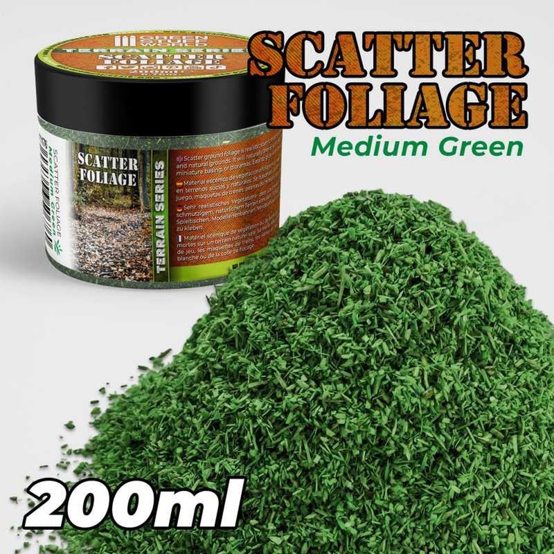 Greenstuff World GSWD-11176 Landscape Powder Leaf Medium Green (200ml) Hobby