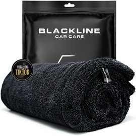 BLACKLINE® TWISTED-LOOP DRYING TOWEL - Ultra-Absorbent Car Drying Towel Made With A Twisted-Loop Microfiber Weave, 1300 GSM Premium Microfiber:_Carbon
