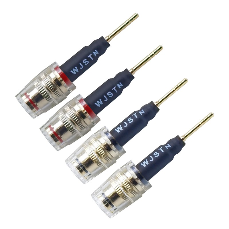 WJSTN Banana Plug to 4mm Female Jack Adapter, Speaker Audio