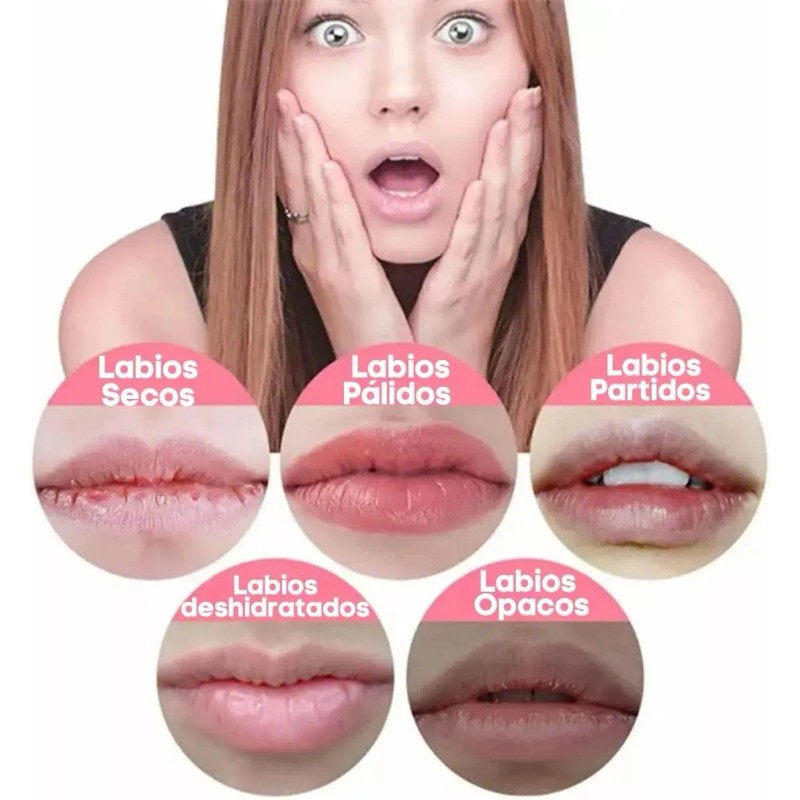 Bálsamo Labial Nutritivo Lipstick Suave Humectante Aroma 5pz