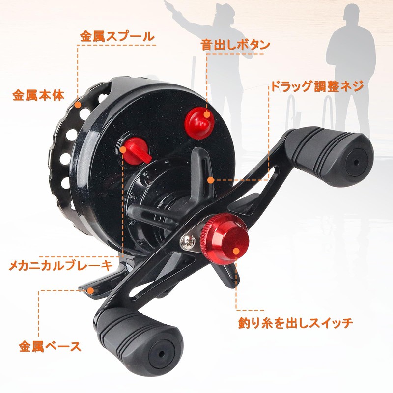 Raft Reel, Chinu Reel, Caset Fishing, Squid Reel, Drop Left/Right