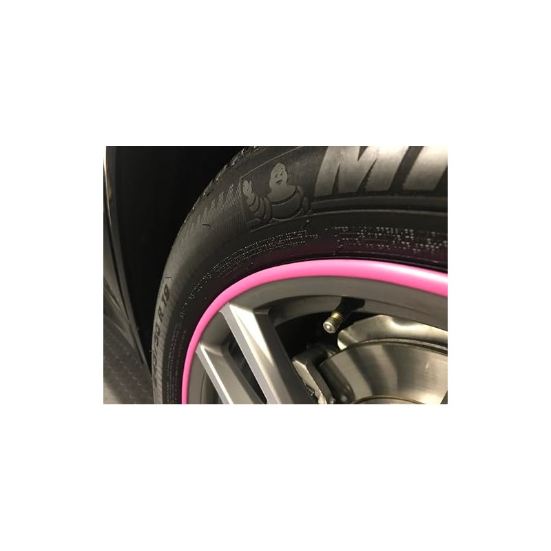 Rim Protector Kit - Pink- Alloy Wheel Rim Guard -