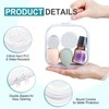 Qiyaz 15 Pcs Clear Hard Shell Zipper Case Plastic Bins