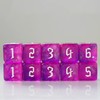 10 PC D6 dice 16mm Acrylic Dice Set for RPG