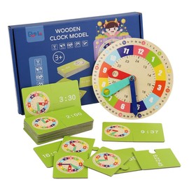 Clock for Learning for Children, Teaching Time, Montessori Toy for Toddlers, Learning Clock, Early Learning, Primary School Supplies, Puzzle Games, Educational Toy, Gift for Children