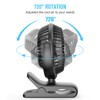 HONYIN 720° Rotation Small Desk & Clip on Fan with