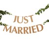 Neviti 775813 Hearts Just Married Bunting-Large Garland, Brown Kraft, 200