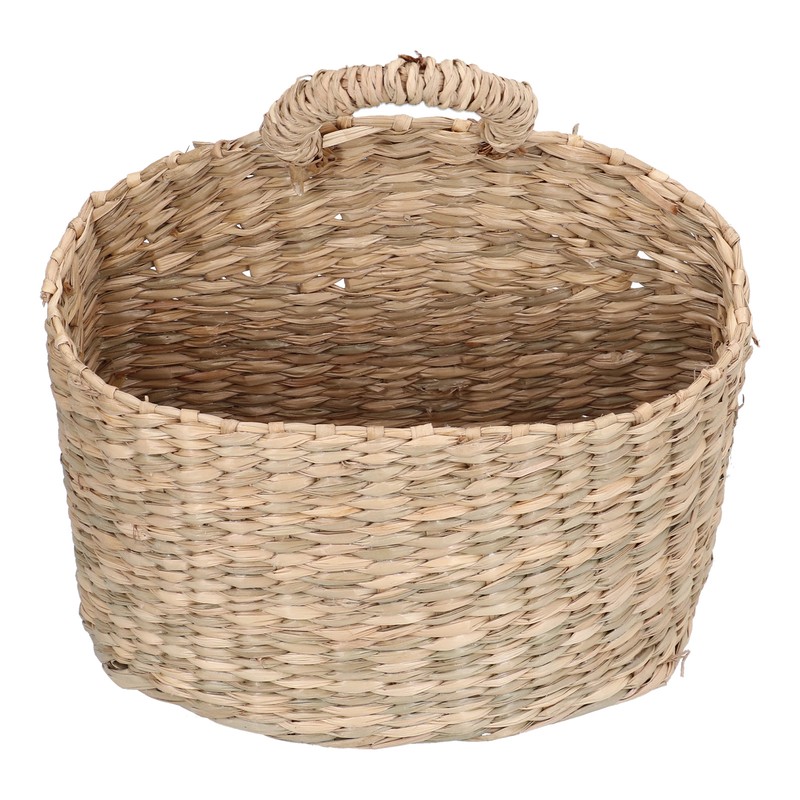 Hanging Basket Seagrass Woven Wall Hanging Storage Basket Organizer for