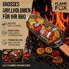 FLAME FOX Rolling Grill Basket Stainless Steel 1 Piece -