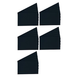 Magna Visual 2" x 3" Pre-Cut Write On Wipe Off Magnetic Strips 25 Pack (Black)