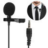 ASHATA -Plug Lavalier Microphone Clip On Omnidirectional 3.5mm Jack Condenser