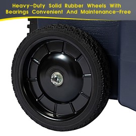 Venustank 16 Gallon RV Portable Waste Tank 2 Wheel Tote Tank