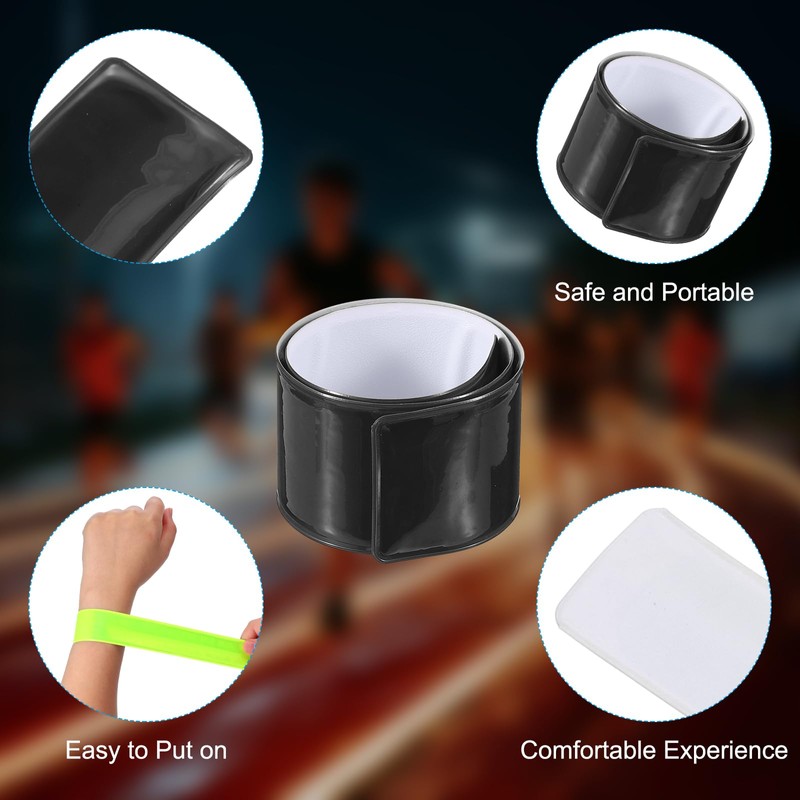 PATIKIL 6 PCS Non-Reflective Slap Bands Non-Reflective Band Snap Bracelet