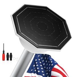 Aurolit Flag Pole Light Solar Powered, 1400 Lumen 168 LED Flagpole Solar Light for 15-30 Ft Flagpoles, 2-in-1 Flag Pole Toppers Outdoor, Up to 15 Hour Dusk to Dawn Auto On/Off, IP65 Waterproof