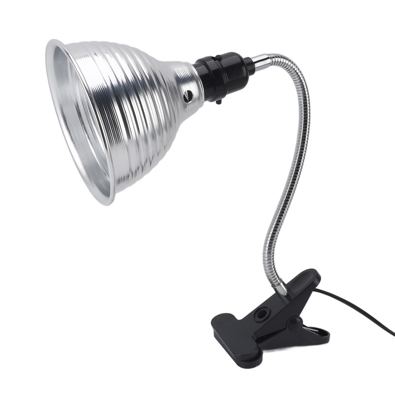 Reptile Heat Lamp Fixture Adjustable Rotate Clamp for Pet Heating