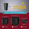 Teivio 24-piece Plastic Wheat Straw Square Dinnerware Set for 6,