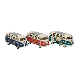VW Camper Van Bus Red Hippy Volkswagen Microbus 1: 24 Model car 12176