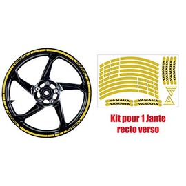 Retro Reflective Wheel Rim Trim Kit, Fits on Your Motorbike Road for Better Visibility (Yellow)