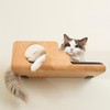 LIORCE Cat Wall Shelves, Creative Design Cat Shelf with Peephole,