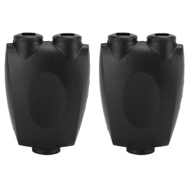 2PCS SPDIF Square Port Optical Fiber 1 Input 2 Output Gold Plated Connector Splitter Adapter