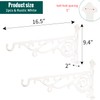 Sungmor Cast Iron Hanging Plant Bracket, 16.5" Large Outdoor Wall
