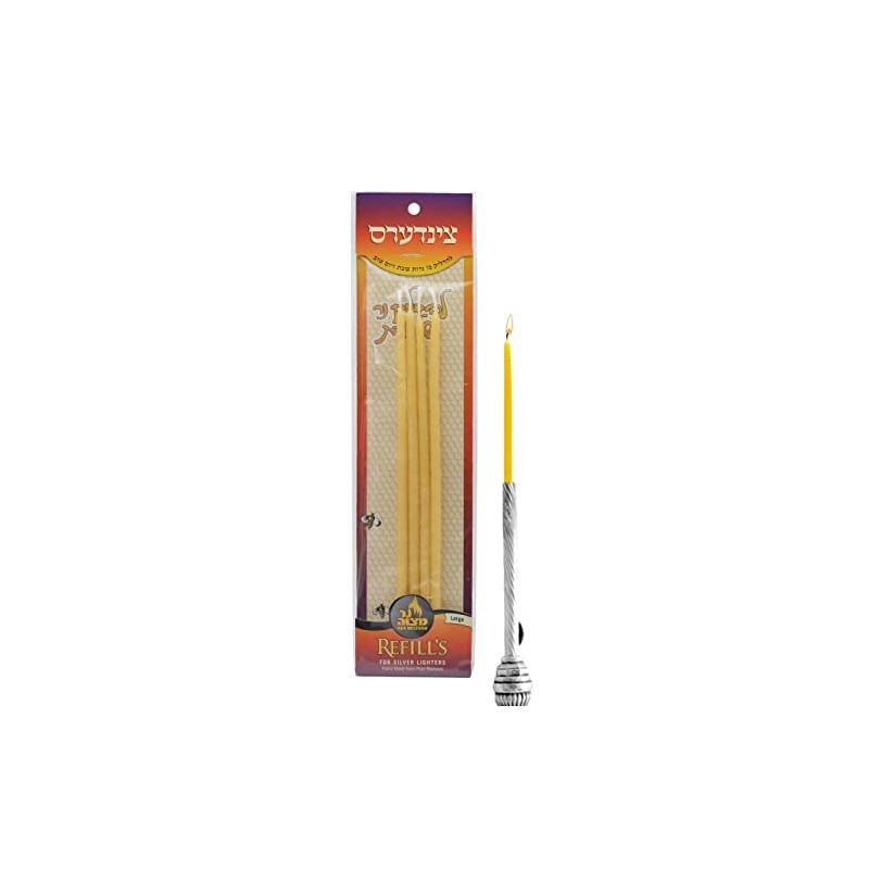 Ner Mitzvah Refills for Silver Lighter - Pack of 4
